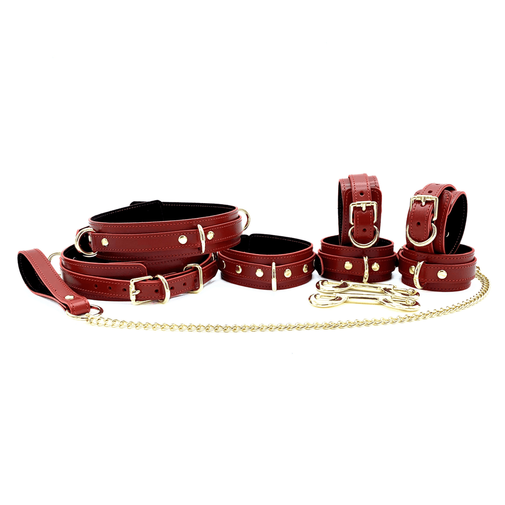 LUXURY ROUGE LEATHER SET