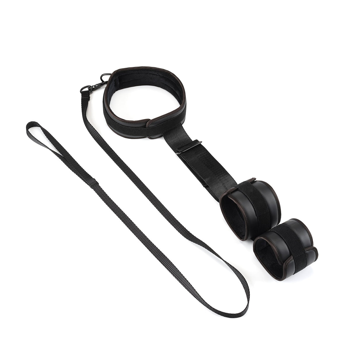 VEGAN FAUX LEATHER WRIST TO COLLAR