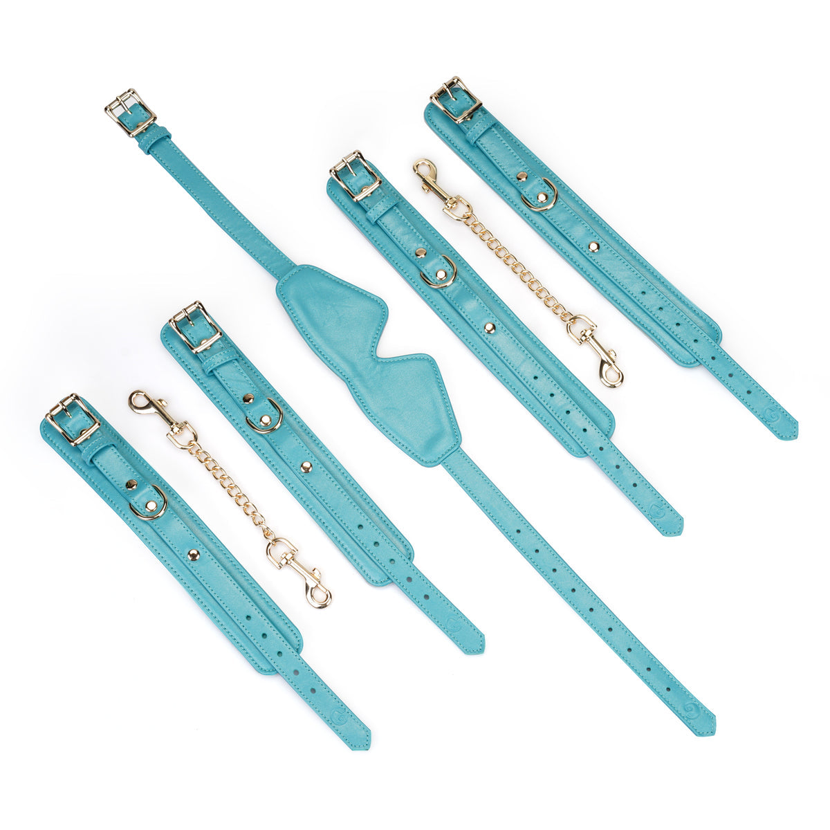 PREMIUM OCEAN LEATHER CUFFS WITH MASK