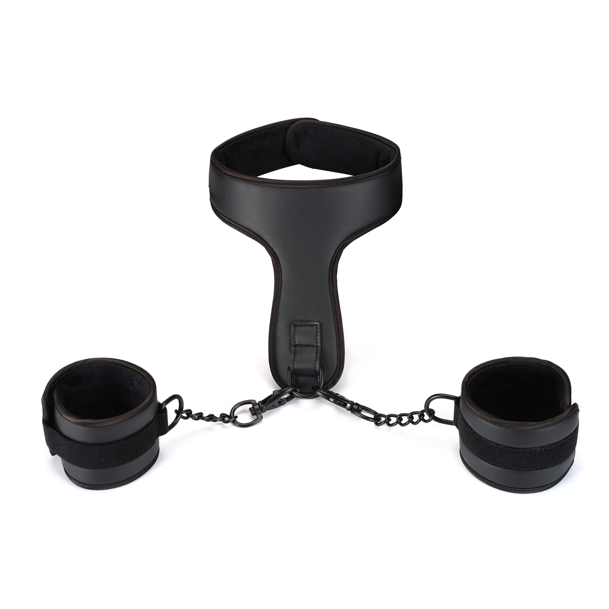 VEGAN LEATHER WRIST TO COLLAR