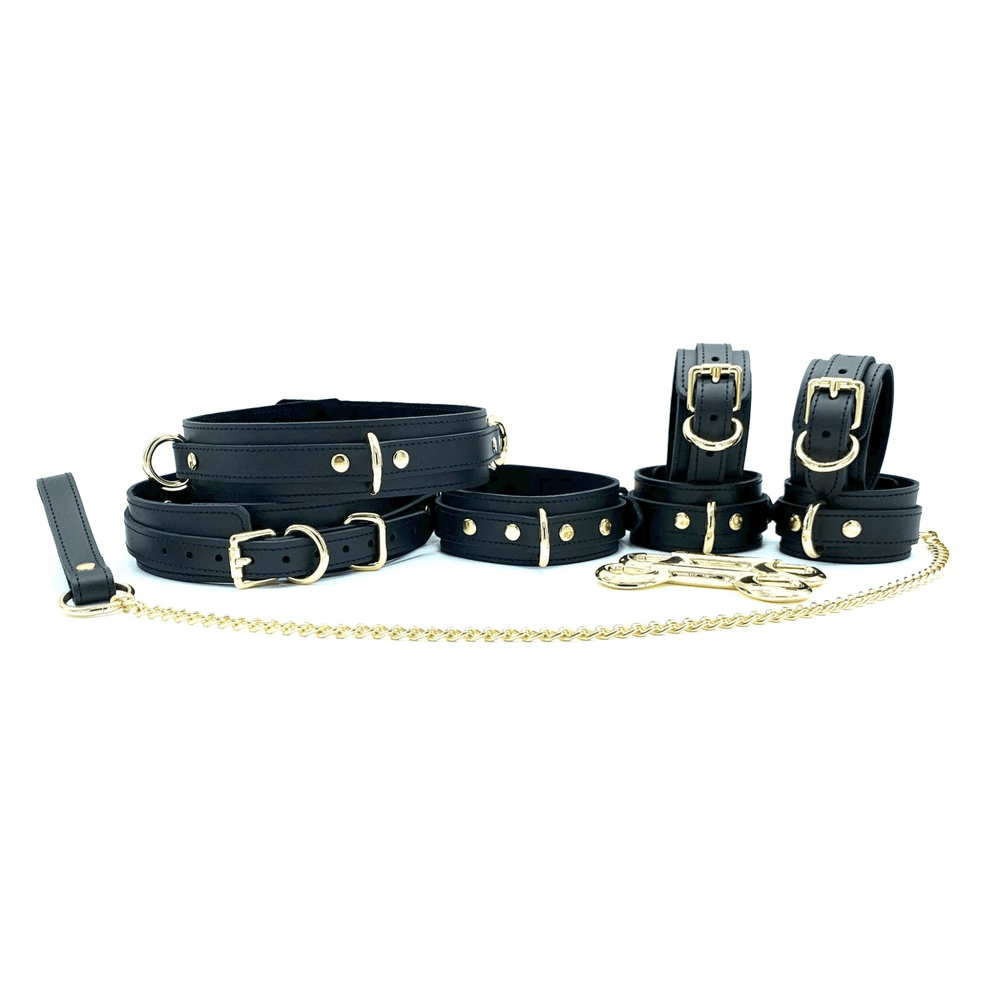 LUXURY DARK LEATHER SET